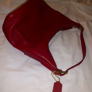Coach red handbag